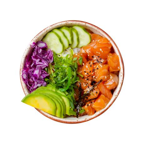 A third healthy poke bowl